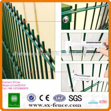 cheap double wire mesh fence, prefab iron fence panels